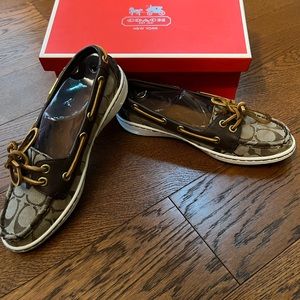 Coach Boat shoes size 6.5